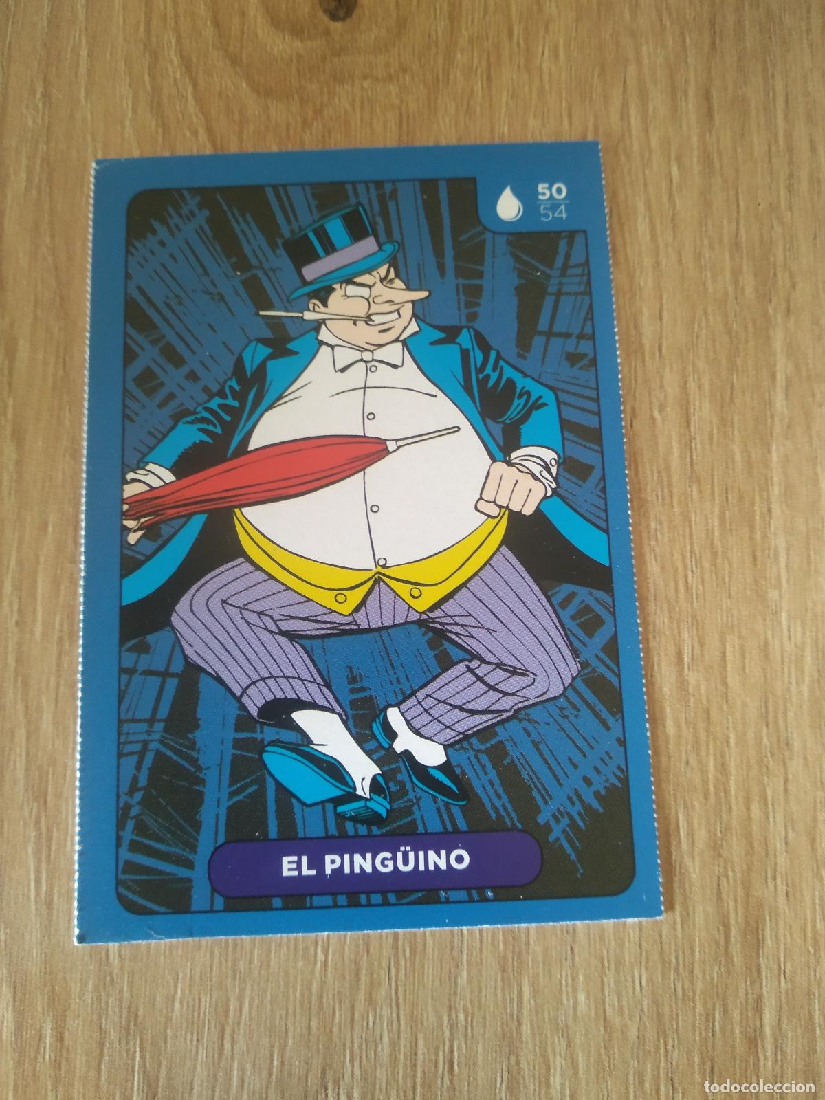 Coleccionismo cromos antiguos: 50 EL PING&Uuml;INO CROMO CARREFOUR DC COMICS