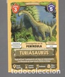 Coleccionismo cromos antiguos: CROMOS DE DINOSAURUS TURIASAURUS