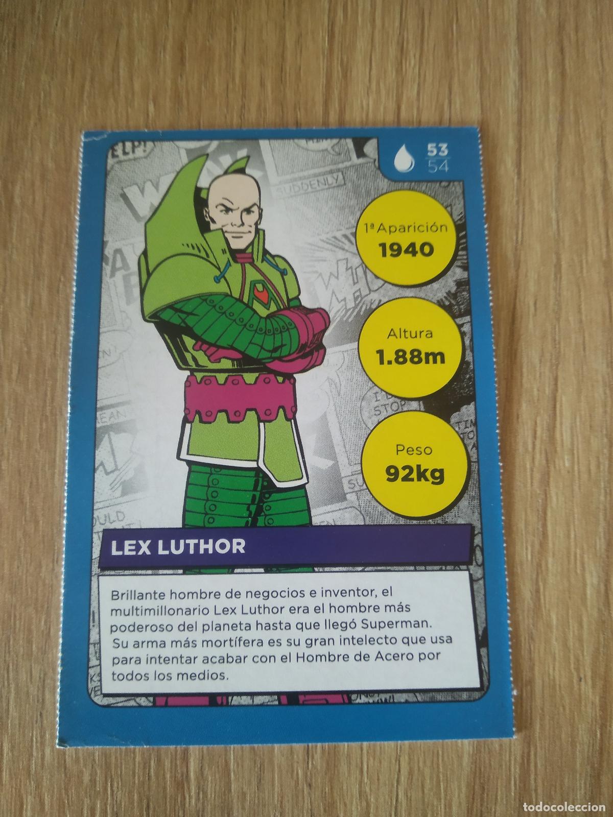 Coleccionismo cromos antiguos: 53 LEX LUTHOR CROMO CARREFOUR DC COMICS
