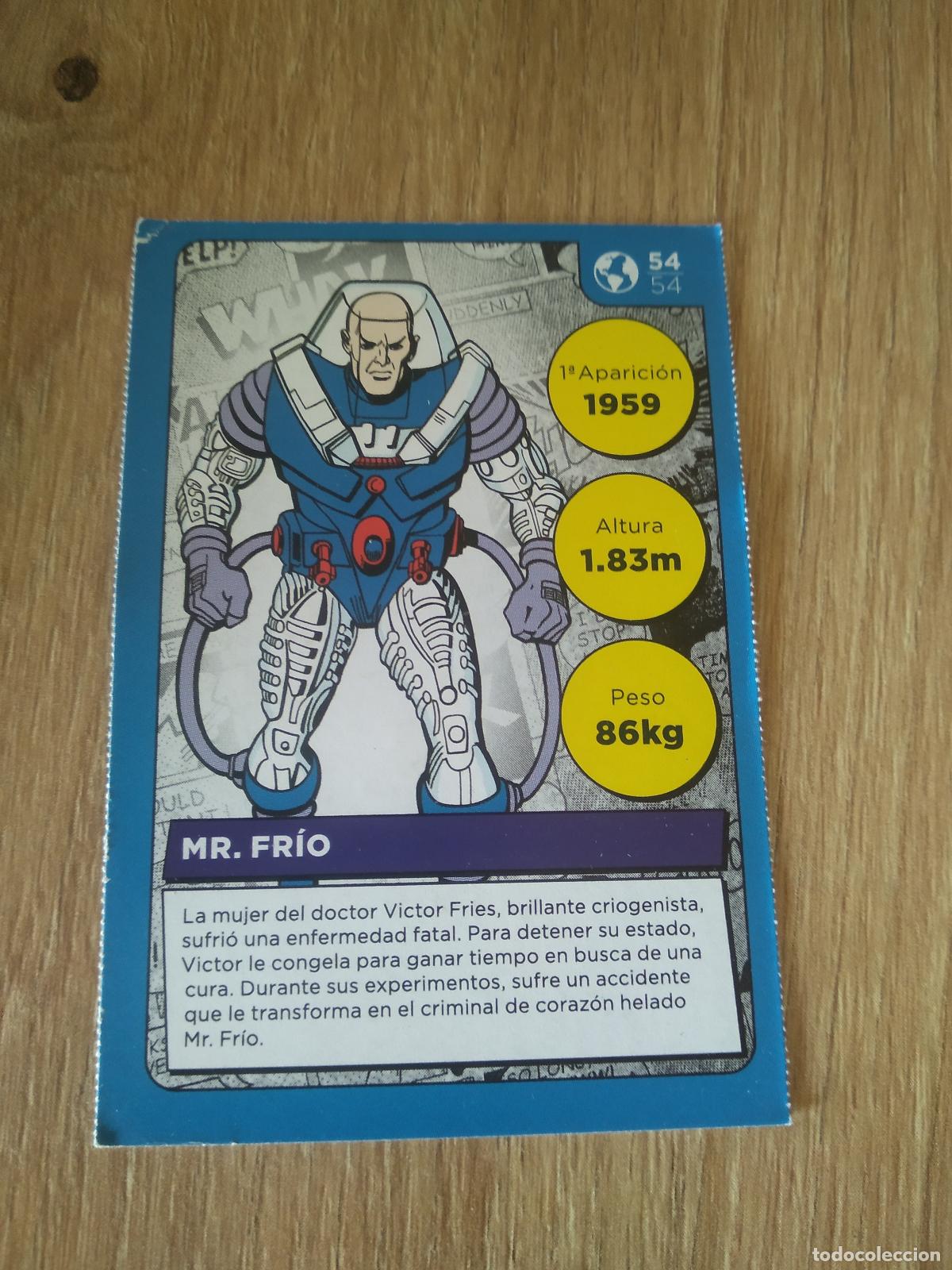 Coleccionismo cromos antiguos: 54 MR. FRIO CROMO CARREFOUR DC COMICS