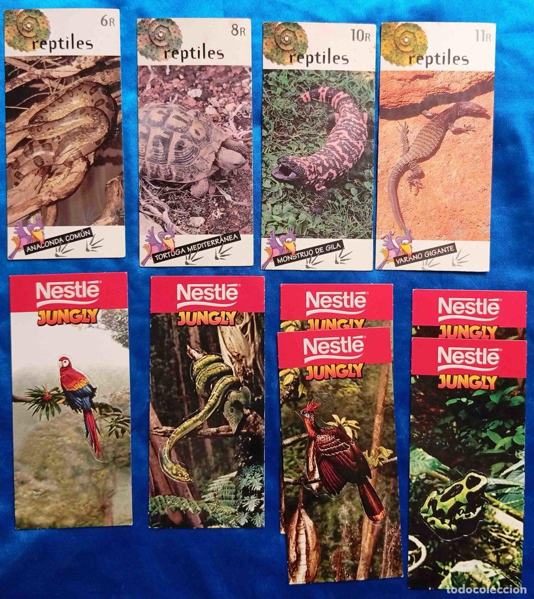 Coleccionismo cromos antiguos: LOTE DE CROMOS O TARJETAS NESTL&Eacute; JUNGLY. 23 TARJETAS DISTINTAS Y 8 REPETIDAS