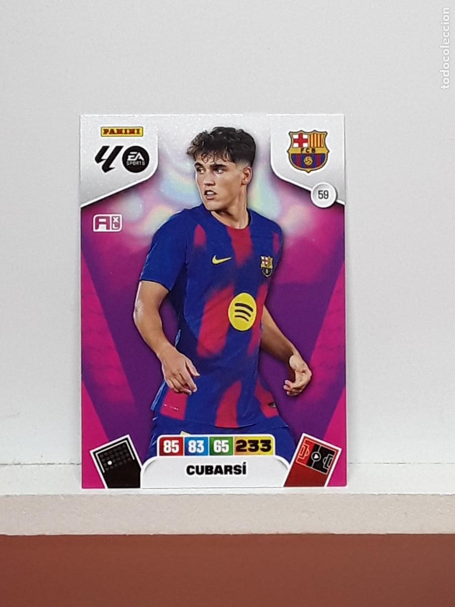 Coleccionismo cromos antiguos: ADRENALYN 2025 2026 25 26 ALBUM PANINI LIGA N 59 BARCELONA CUBARSI