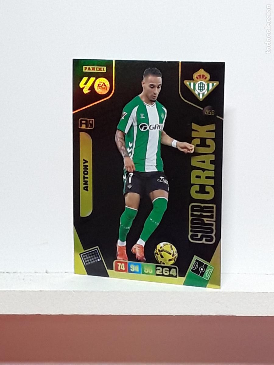 Coleccionismo cromos antiguos: ADRENALYN 2025 2026 25 26 ALBUM PANINI LIGA N 456 BETIS SUPER CRACK ANTONY