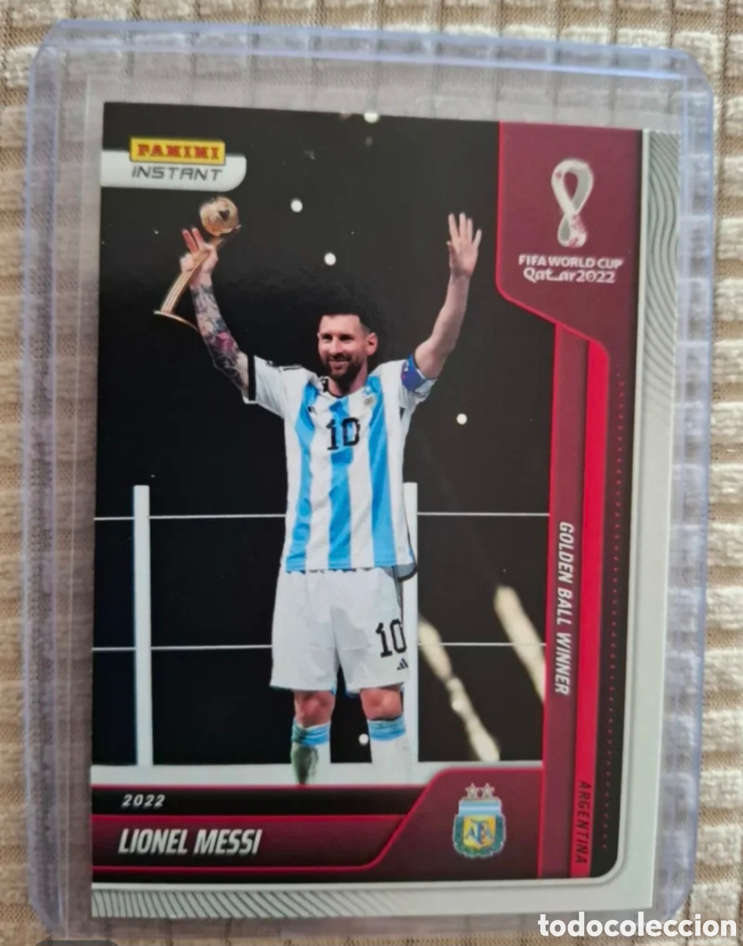 Collectable Antique Stickers: Panini Instant Lionel Messi 2022 Golden Ball
