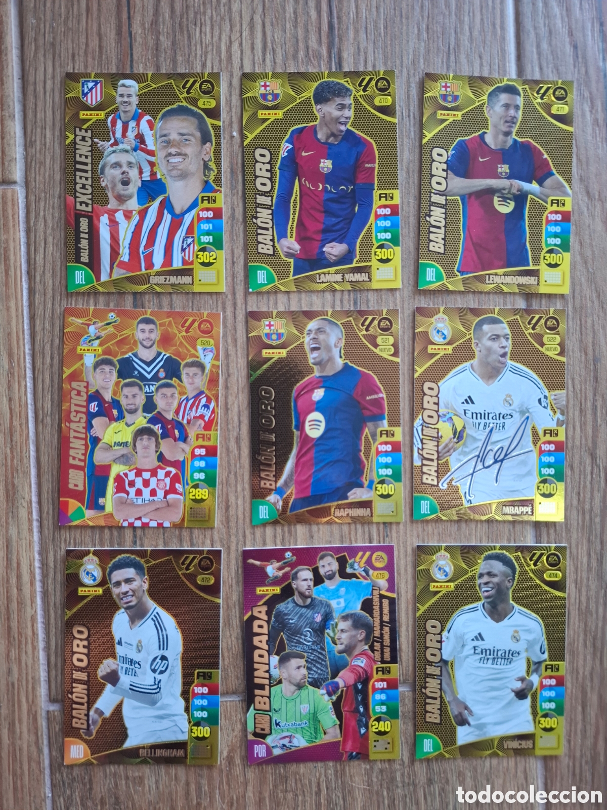 Coleccionismo cromos antiguos: Adrenalyn Bal&oacute;n de Oro liga 24-25