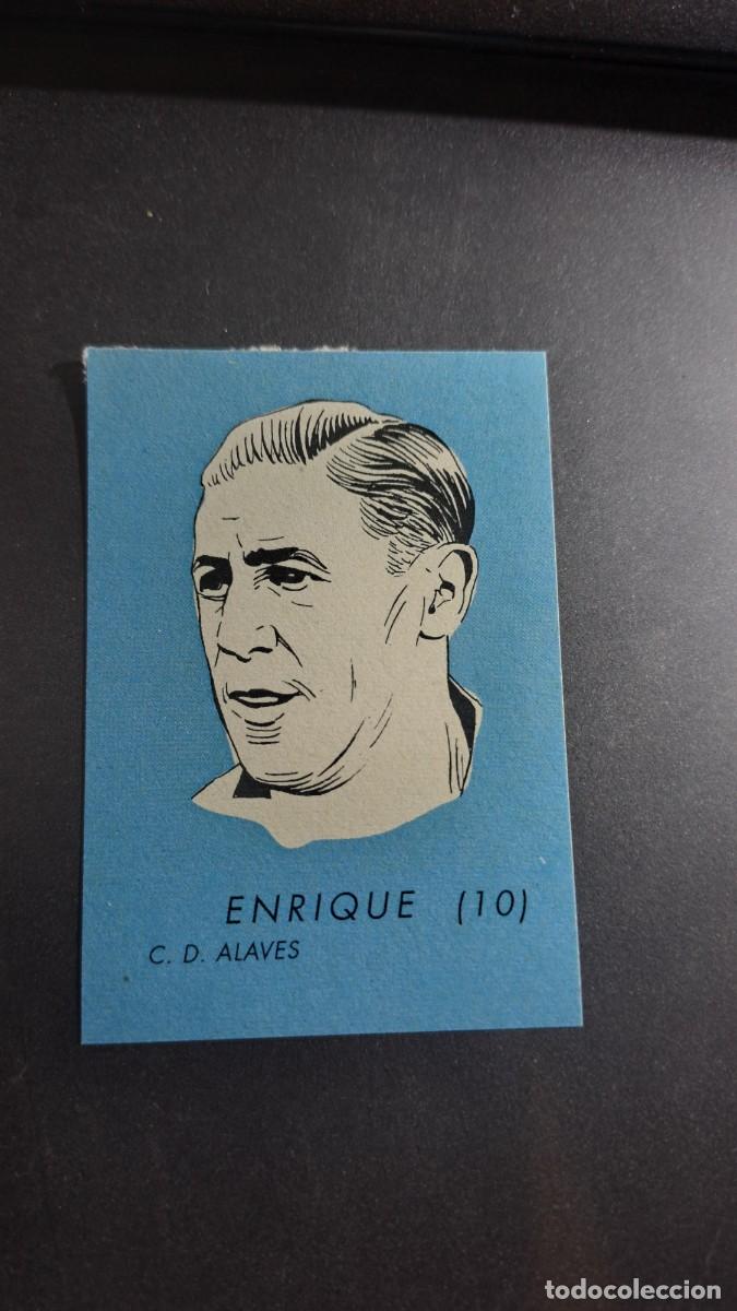 Sammeln alte Sammelbilder: CROMO ENRIQUE 10 ALAVES LIGA 1952 1953 ALBUM DIN&Aacute;MICO DESPEGADO