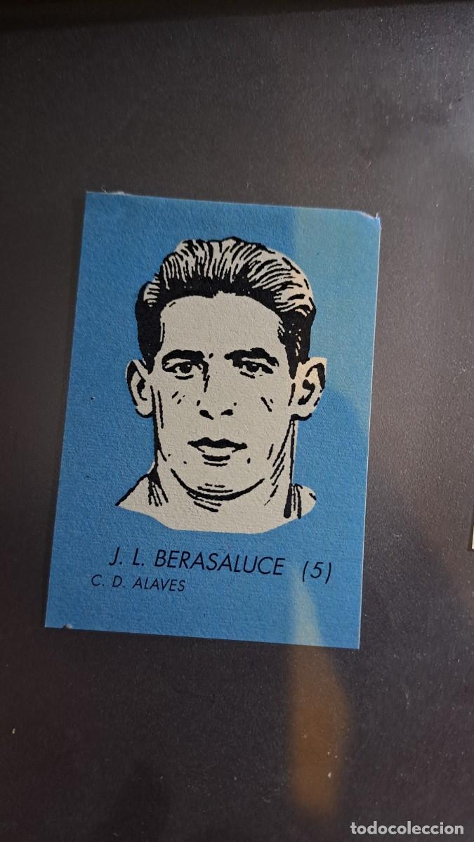 Sammeln alte Sammelbilder: CROMO J. L. BERASALUCE 5 ALAVES LIGA 1952 1953 ALBUM DIN&Aacute;MICO DESPEGADO