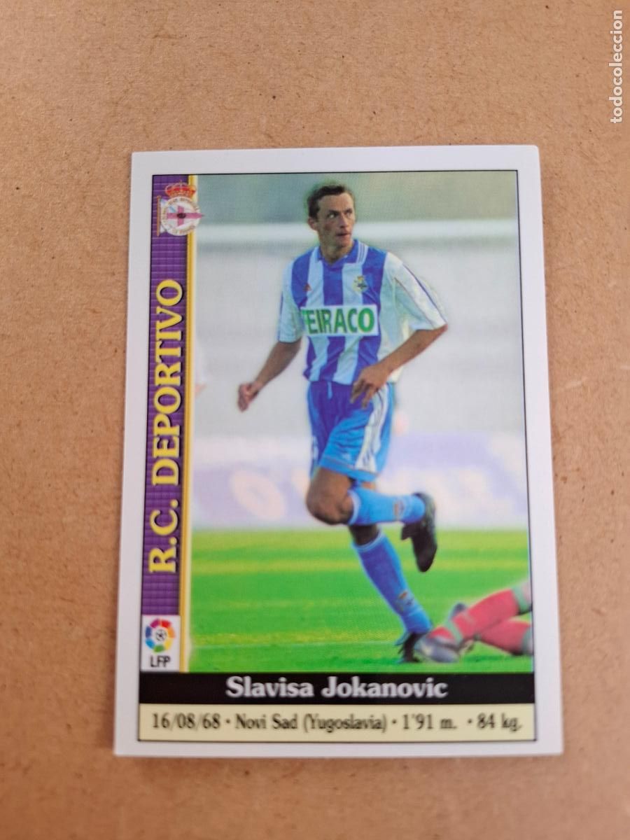 Collectionnisme Cartes &agrave; collectionner anciennes: MUNDICROMO 1999 2000 99 00 - 476 JOKANOVIC - R.C. DEPORTIVO