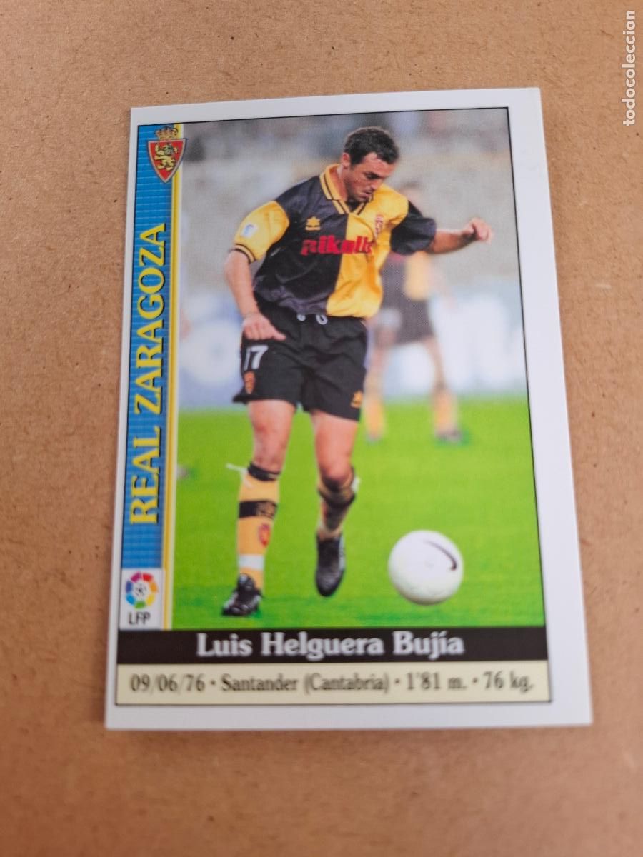 Collectionnisme Cartes &agrave; collectionner anciennes: MUNDICROMO 1999 2000 99 00 - 478 LUIS HELGUERA - REAL ZARAGOZA