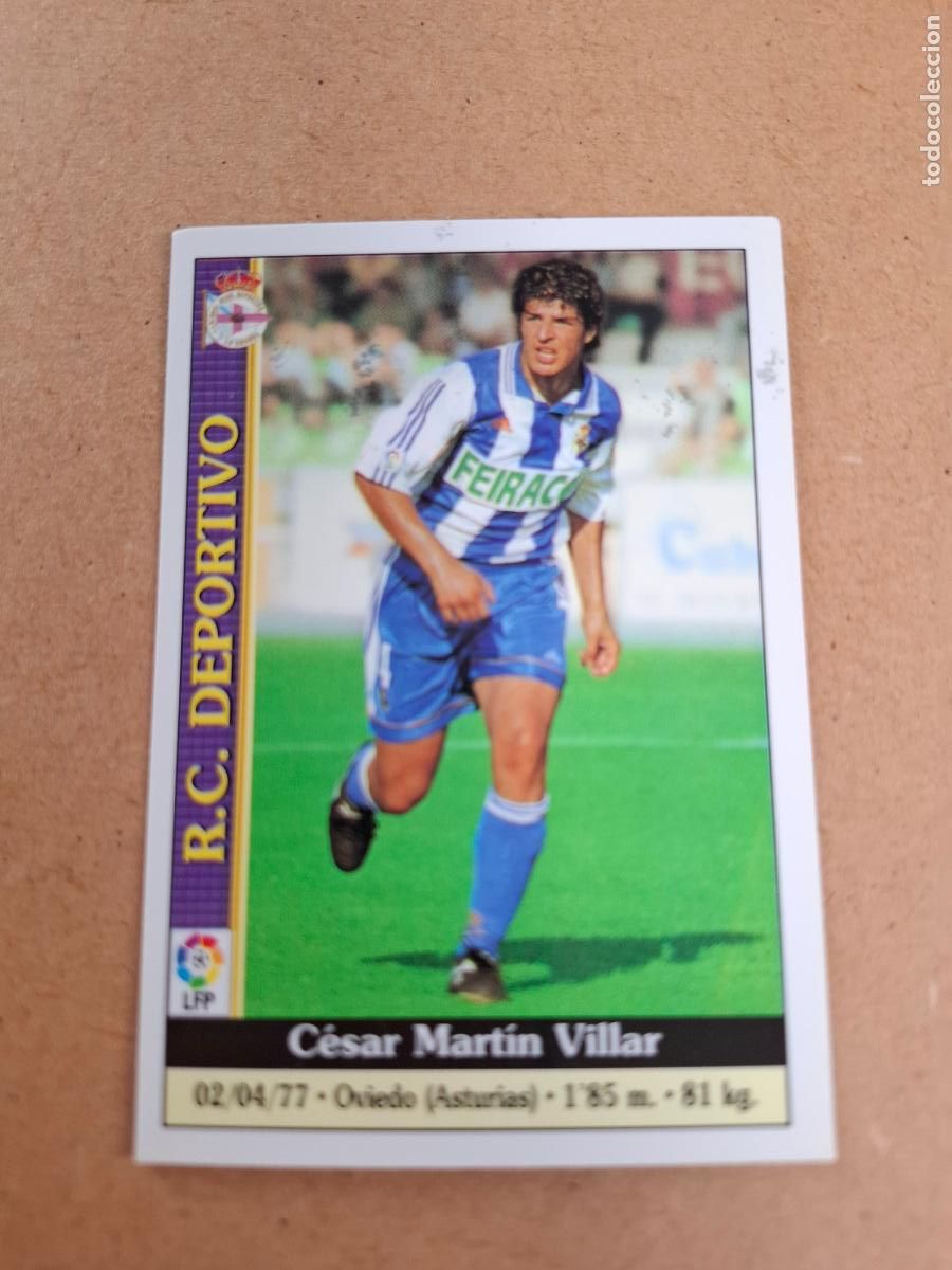 Collectionnisme Cartes &agrave; collectionner anciennes: MUNDICROMO 1999 2000 99 00 - 480 C&Eacute;SAR - R.C. DEPORTIVO