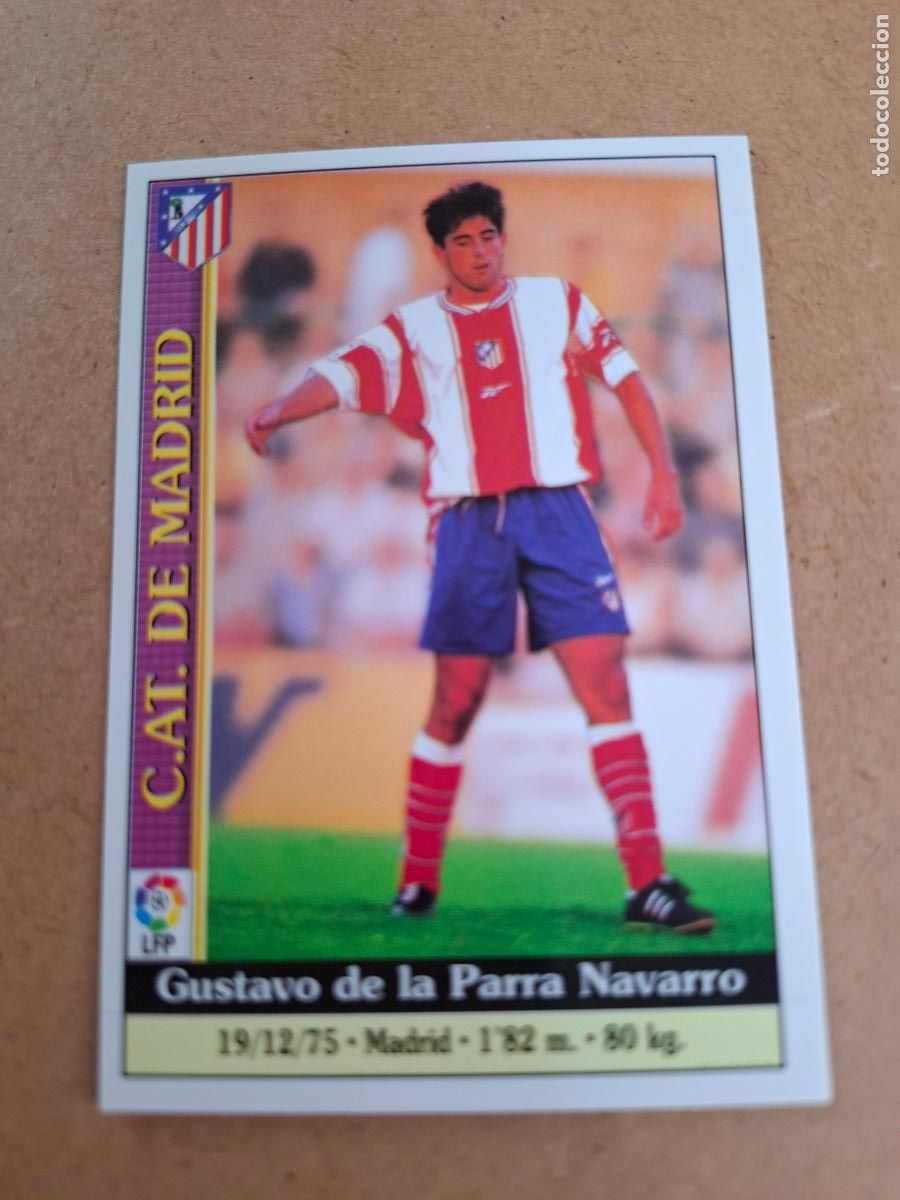 Coleccionismo cromos antiguos: MUNDICROMO 1999 2000 99 00 - 488 GUSTAVO - AT. MADRID