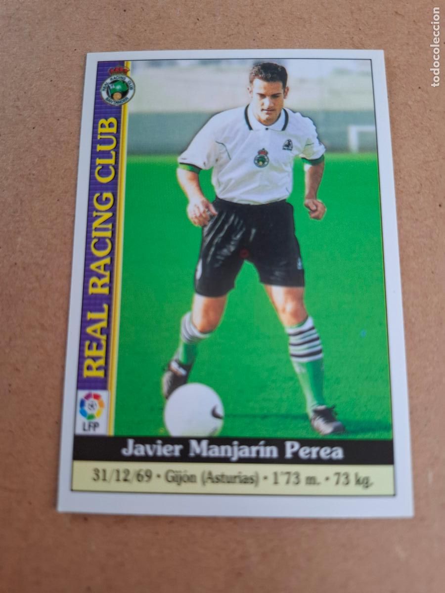 Coleccionismo cromos antiguos: MUNDICROMO 1999 2000 99 00 - 500 MANJARIN ( REVERSO NOMBRE DESCENTRADO ) - RACING CLUB