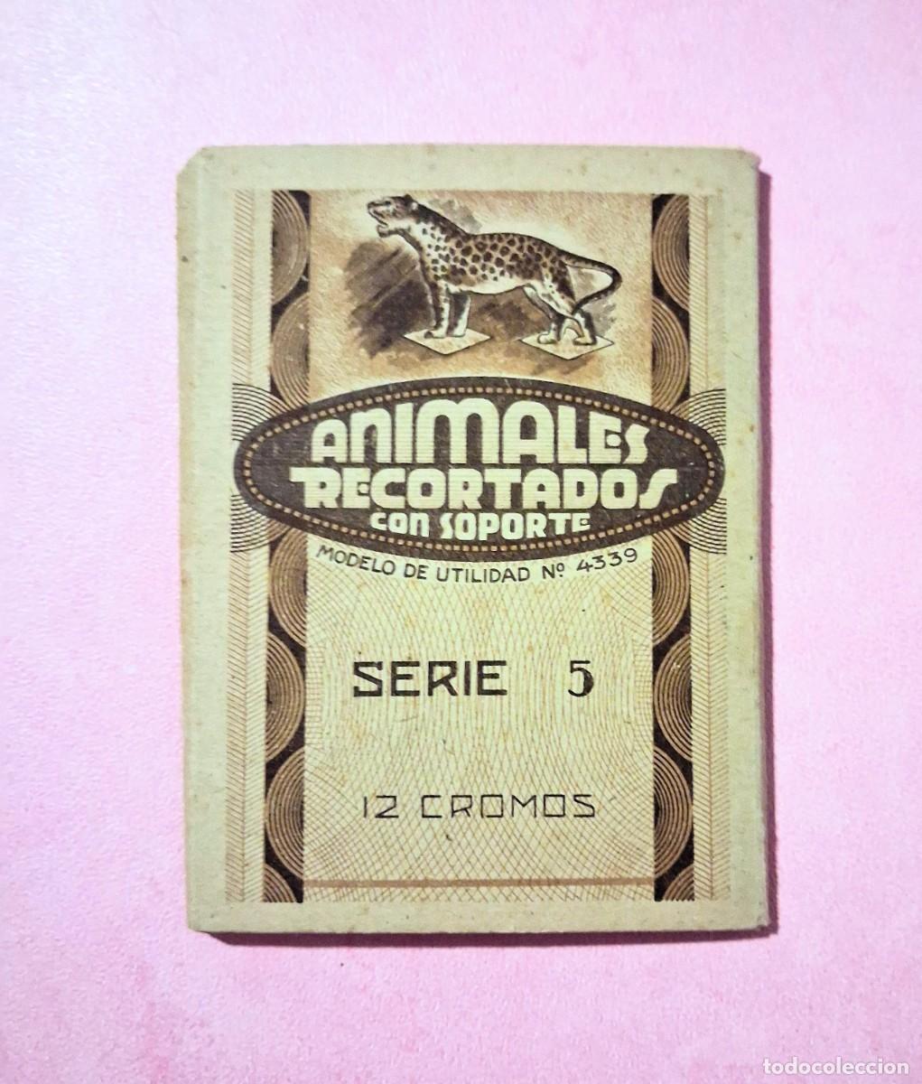 Coleccionismo cromos antiguos: Animales recortados con soporte 12 cromos serie 5 ed. Barsal
