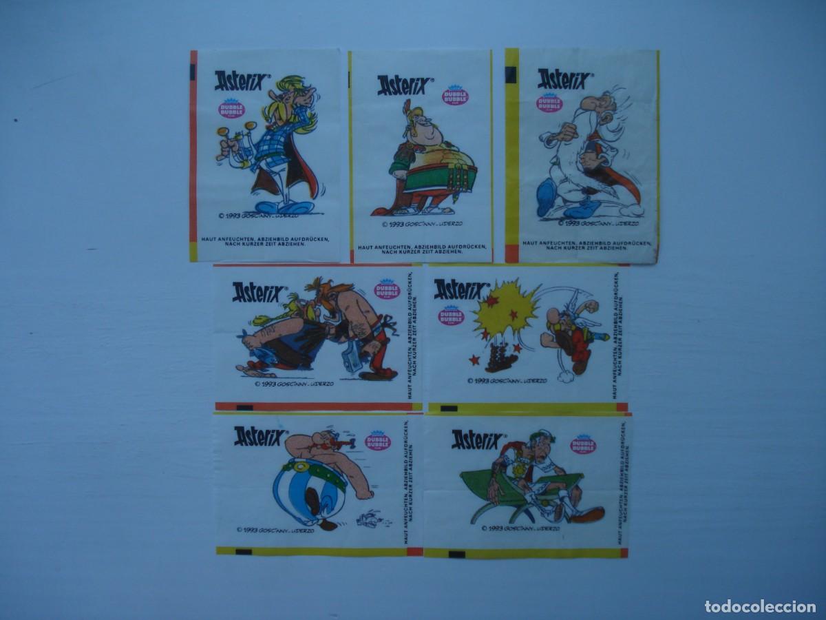 Coleccionismo cromos antiguos: 7 DIFERENTES TATTOO ASTERIX DUBBLE BUBBLE CROMOS CHICLES! KAUGUMMI BUBBLE GUM!