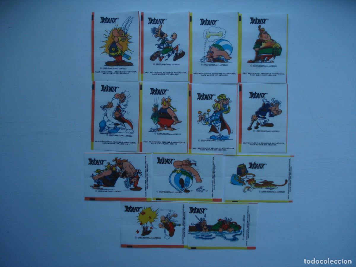 Coleccionismo cromos antiguos: 13 DIFERENTES TATTOO ASTERIX ASCOM CROMOS CHICLES! KAUGUMMI BUBBLE GUM!