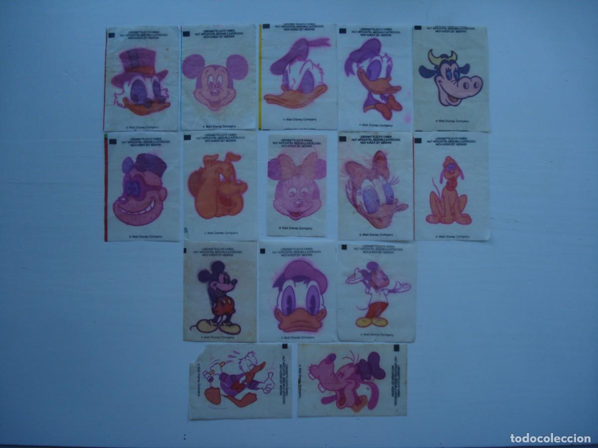 Coleccionismo cromos antiguos: 15 DIFERENTES TATTOOS DONALD DUCK DISNEY CROMOS CHICLES! KAUGUMMI BUBBLE GUM!