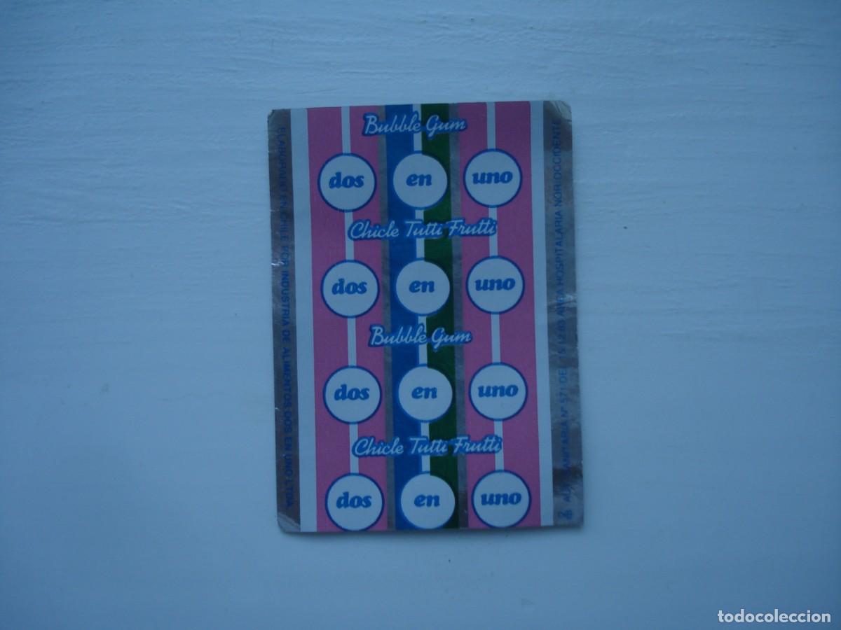 Coleccionismo cromos antiguos: DOS EN UNO ENVOLTORIO CROMOS CHICLES! WRAPPER KAUGUMMI BILDER BUBBLE GUM!