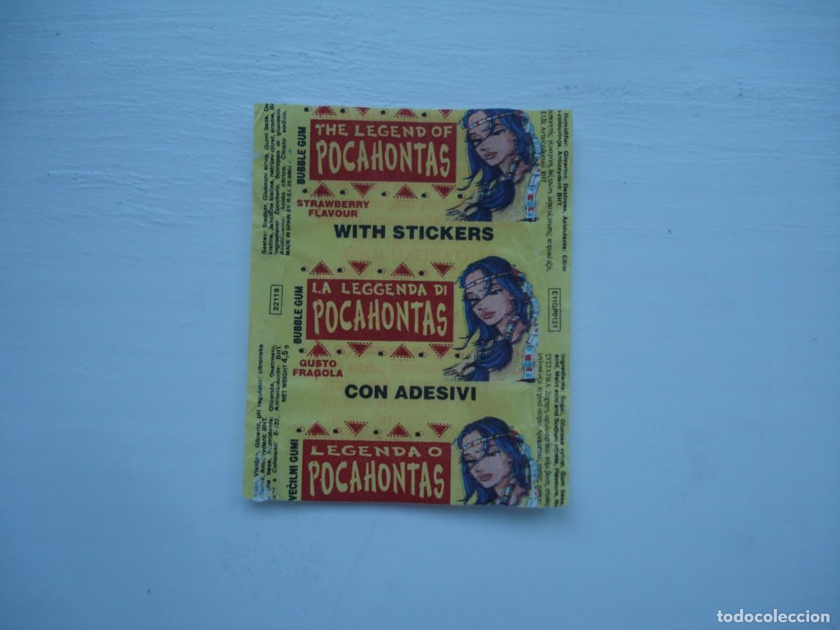 Coleccionismo cromos antiguos: POCAHONTAS ENVOLTORIO CROMOS CHICLES! WRAPPER KAUGUMMI BILDER BUBBLE GUM!