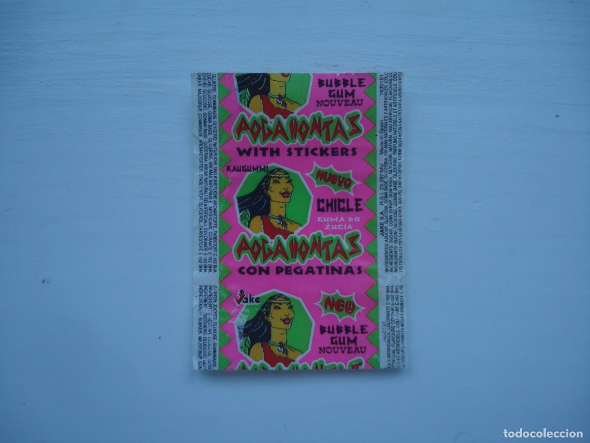 Coleccionismo cromos antiguos: POCAHONTAS JAKE ENVOLTORIO CROMOS CHICLES! WRAPPER KAUGUMMI BILDER BUBBLE GUM!