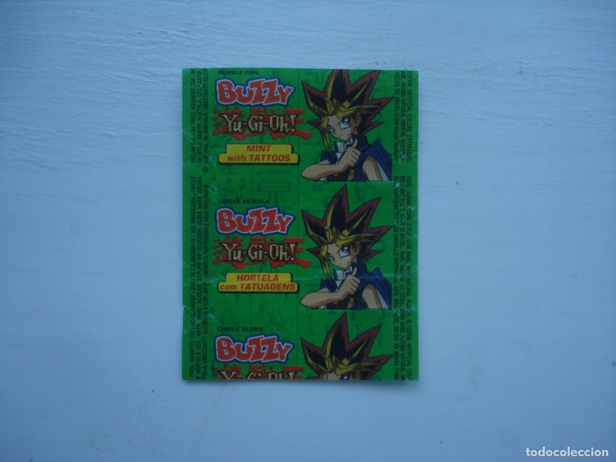 Collezionismo Figurine antiche: BUZZY YU-GI-OH! ENVOLTORIO CROMOS CHICLES! WRAPPER KAUGUMMI BILDER BUBBLE GUM!