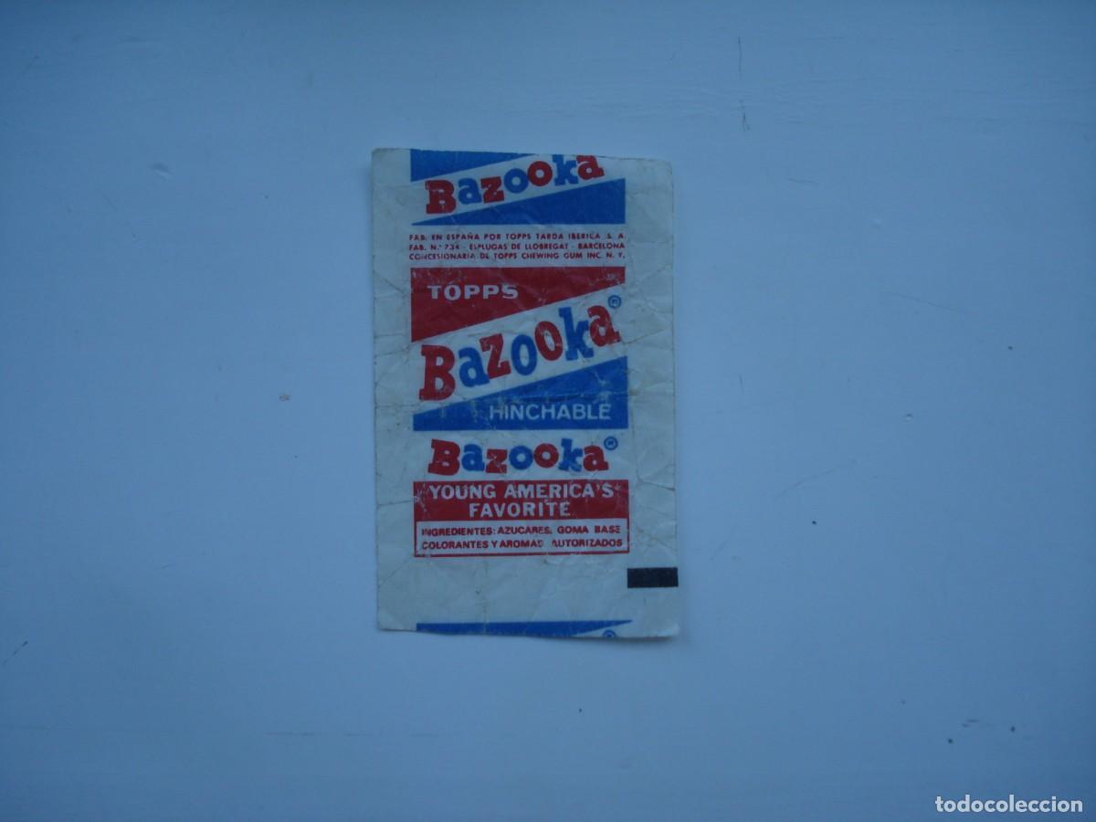 Collectionnisme Cartes &agrave; collectionner anciennes: BAZOOKA HINCHABLE ENVOLTORIO CROMOS CHICLES! WRAPPER KAUGUMMI BILDER BUBBLE GUM!