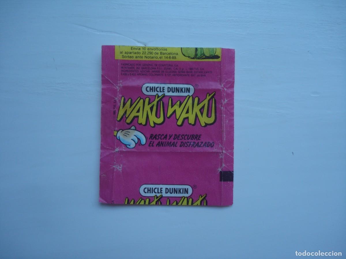 Coleccionismo cromos antiguos: WAKU WAKU DUNKIN ENVOLTORIO CROMOS CHICLES! WRAPPER KAUGUMMI BILDER BUBBLE GUM!