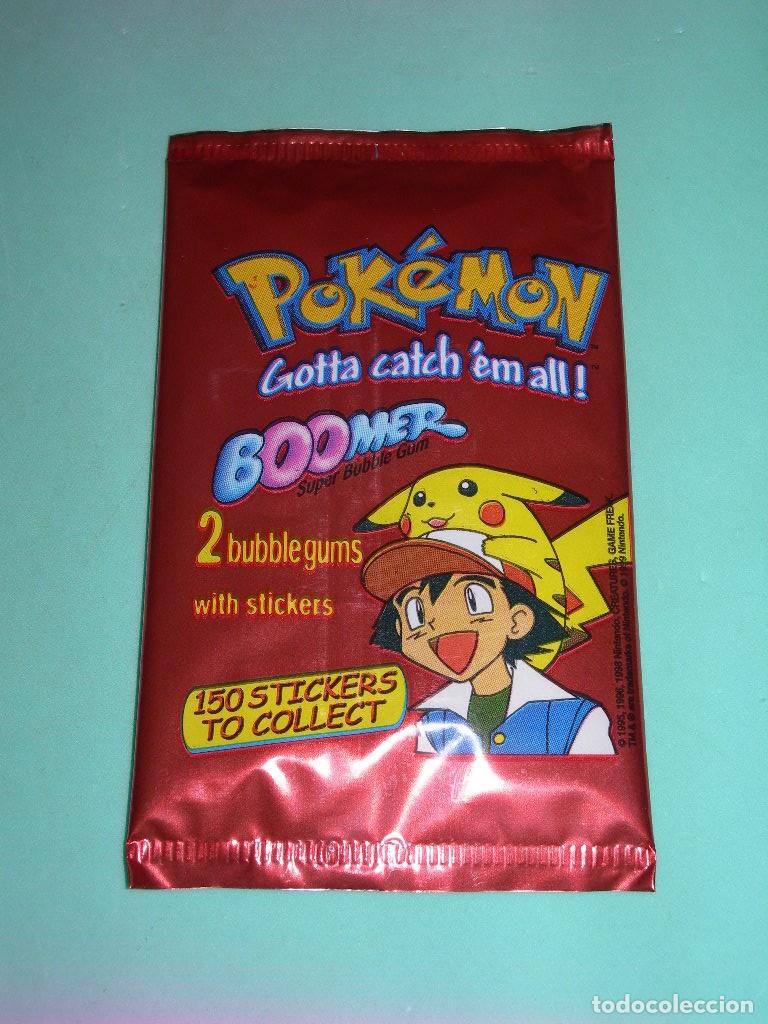 Coleccionismo cromos antiguos: SOBRE DE CROMOS NUEVO SIN ABRIR DE LA COLECCI&Oacute;N POKEMON DE CHICLES BOOMER &iexcl;CON 2 CHICLES! NINTENDO