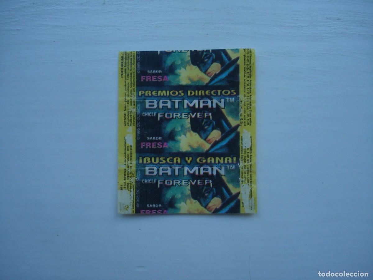 Coleccionismo cromos antiguos: BATMAN FOREVER ENVOLTORIO CROMOS CHICLES! WRAPPER KAUGUMMI BILDER BUBBLE GUM!
