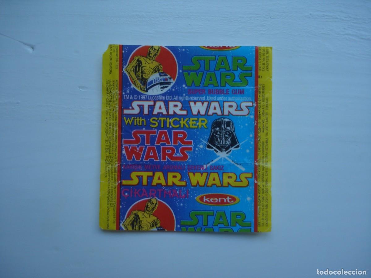 Coleccionismo cromos antiguos: STAR WARS KENT ENVOLTORIO CROMOS CHICLES! WRAPPER KAUGUMMI BILDER BUBBLE GUM!