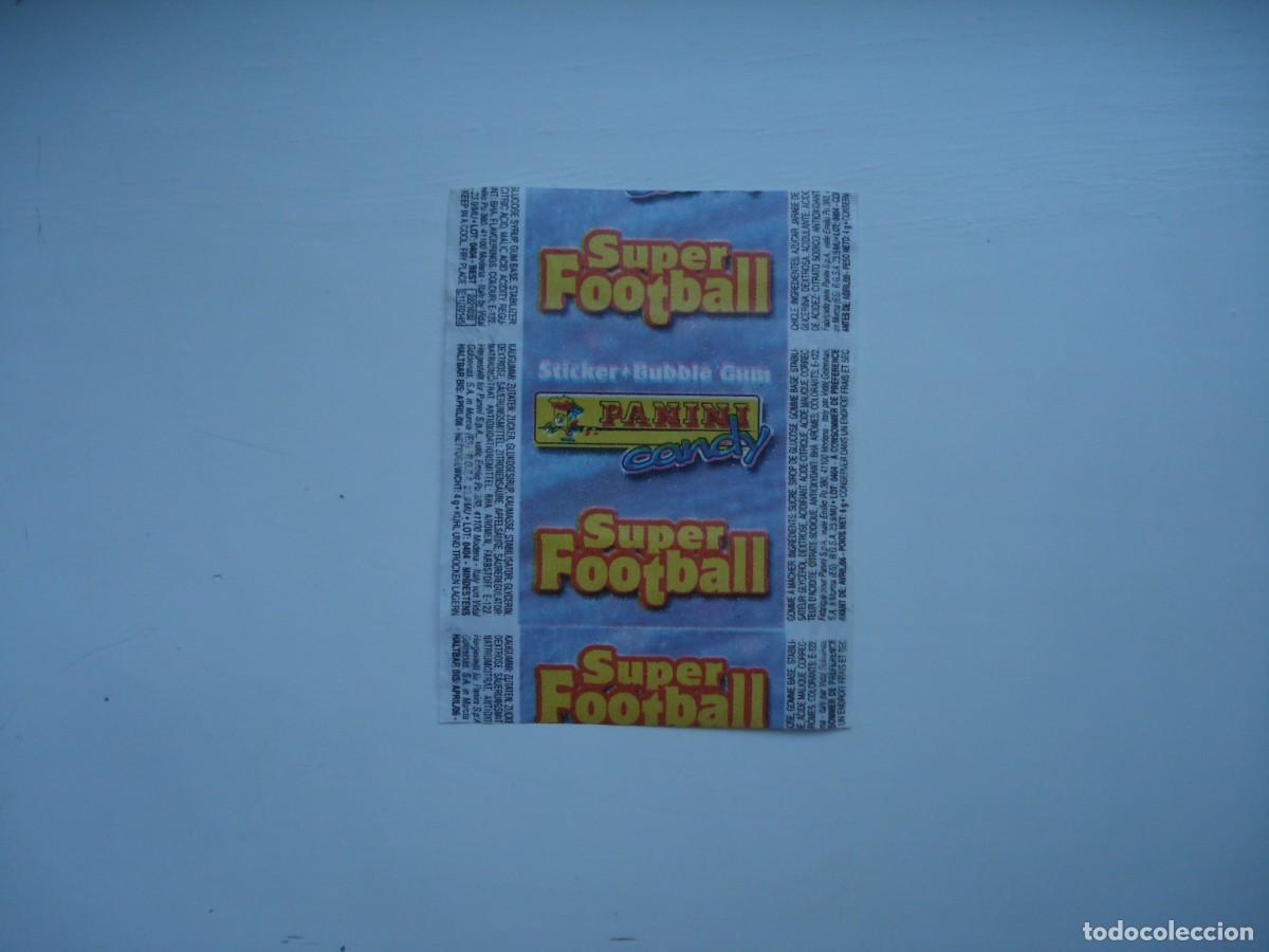 Coleccionismo cromos antiguos: SUPER FOOTBALL PANINI ENVOLTORIO CROMOS CHICLES! WRAPPER KAUGUMMI BILDER BUBBLE GUM!