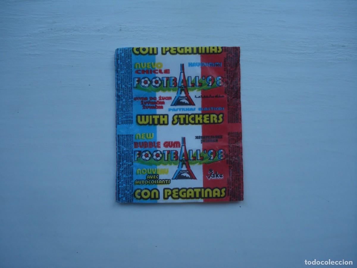 Coleccionismo cromos antiguos: FOOTBALL 98 JAKE ENVOLTORIO CROMOS CHICLES! WRAPPER KAUGUMMI BILDER BUBBLE GUM!