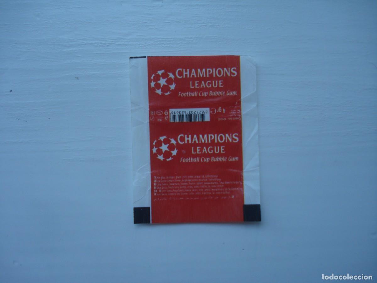 Coleccionismo cromos antiguos: LEAGUE CHAMPIONS FOOTBALL CUP ENVOLTORIO CROMOS CHICLES! WRAPPER KAUGUMMI BILDER BUBBLE GUM!
