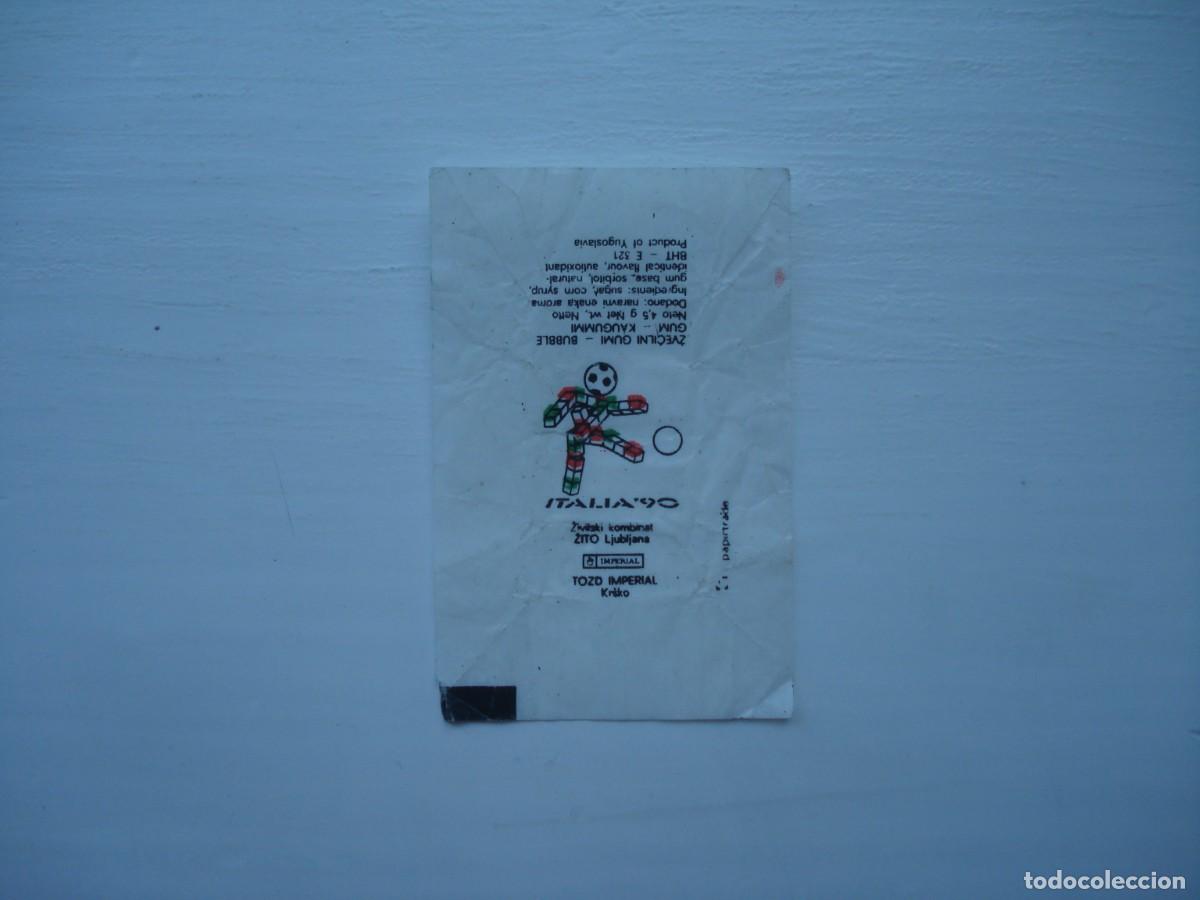 Coleccionismo cromos antiguos: FOOTBALL ITALIA 90 IMPERIAL ENVOLTORIO CROMOS CHICLES! WRAPPER KAUGUMMI BILDER BUBBLE GUM!