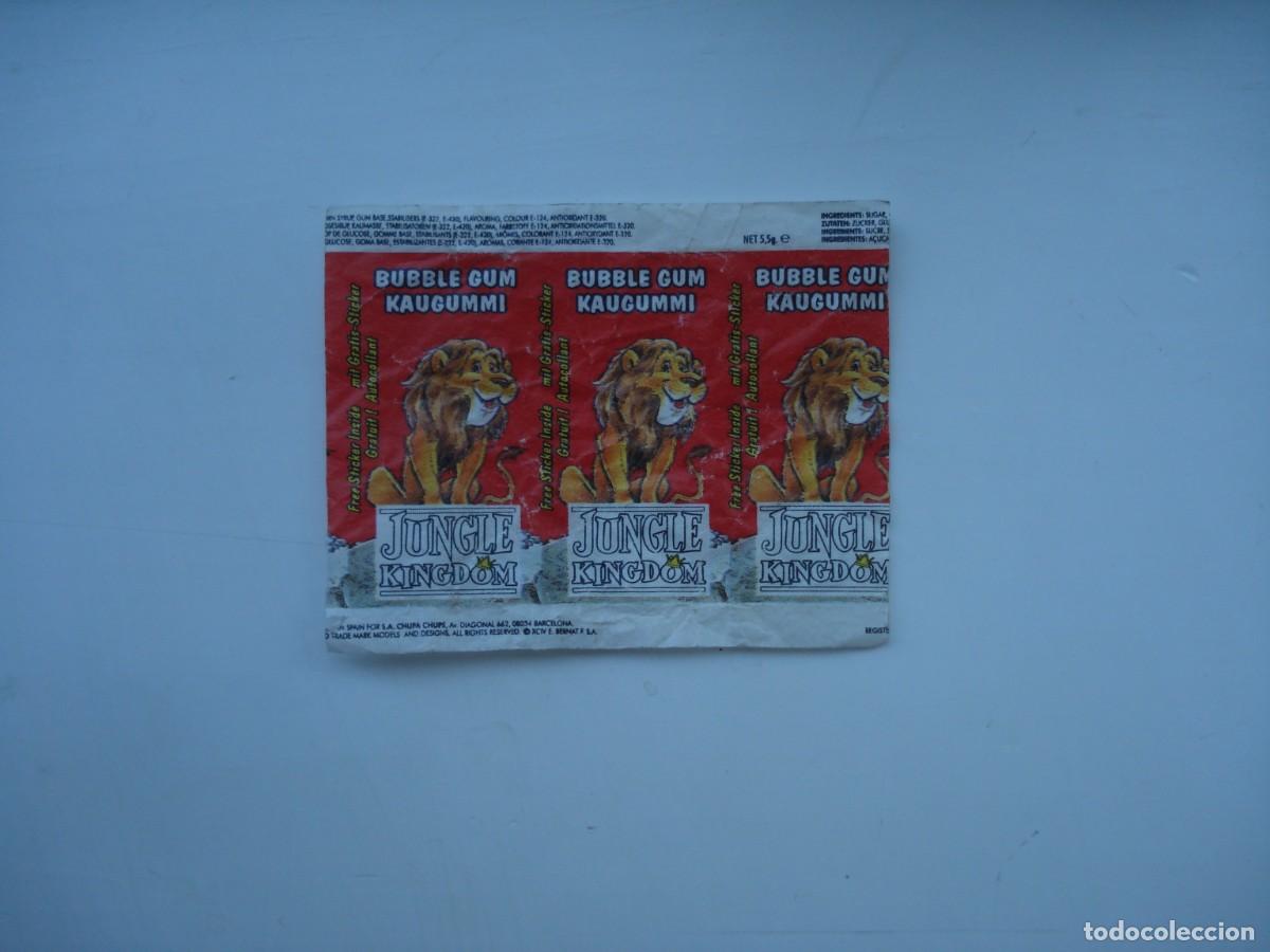 Coleccionismo cromos antiguos: JUNGLE KINGDOM ENVOLTORIO CROMOS CHICLES! WRAPPER KAUGUMMI BILDER BUBBLE GUM!