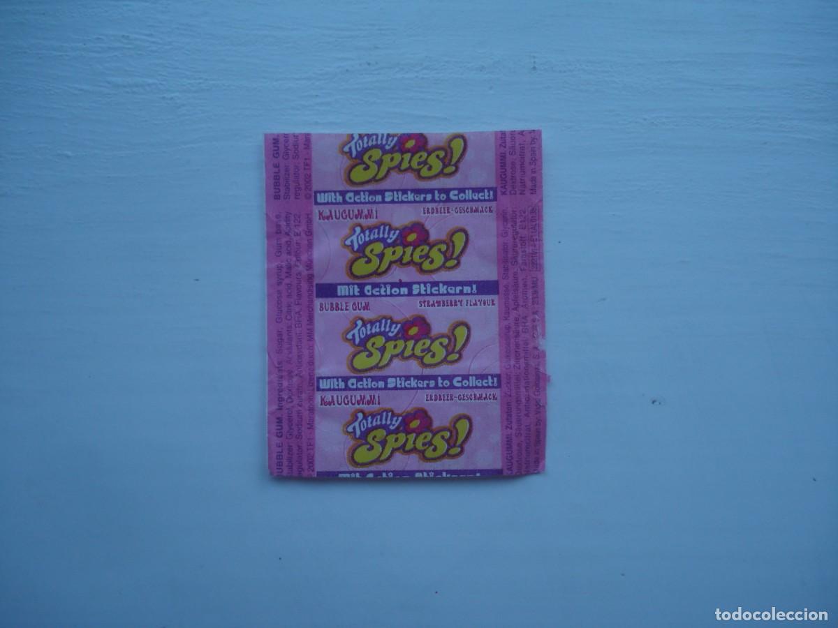 Coleccionismo cromos antiguos: TOTALLY SPIES ENVOLTORIO CROMOS CHICLES! WRAPPER KAUGUMMI BILDER BUBBLE GUM!
