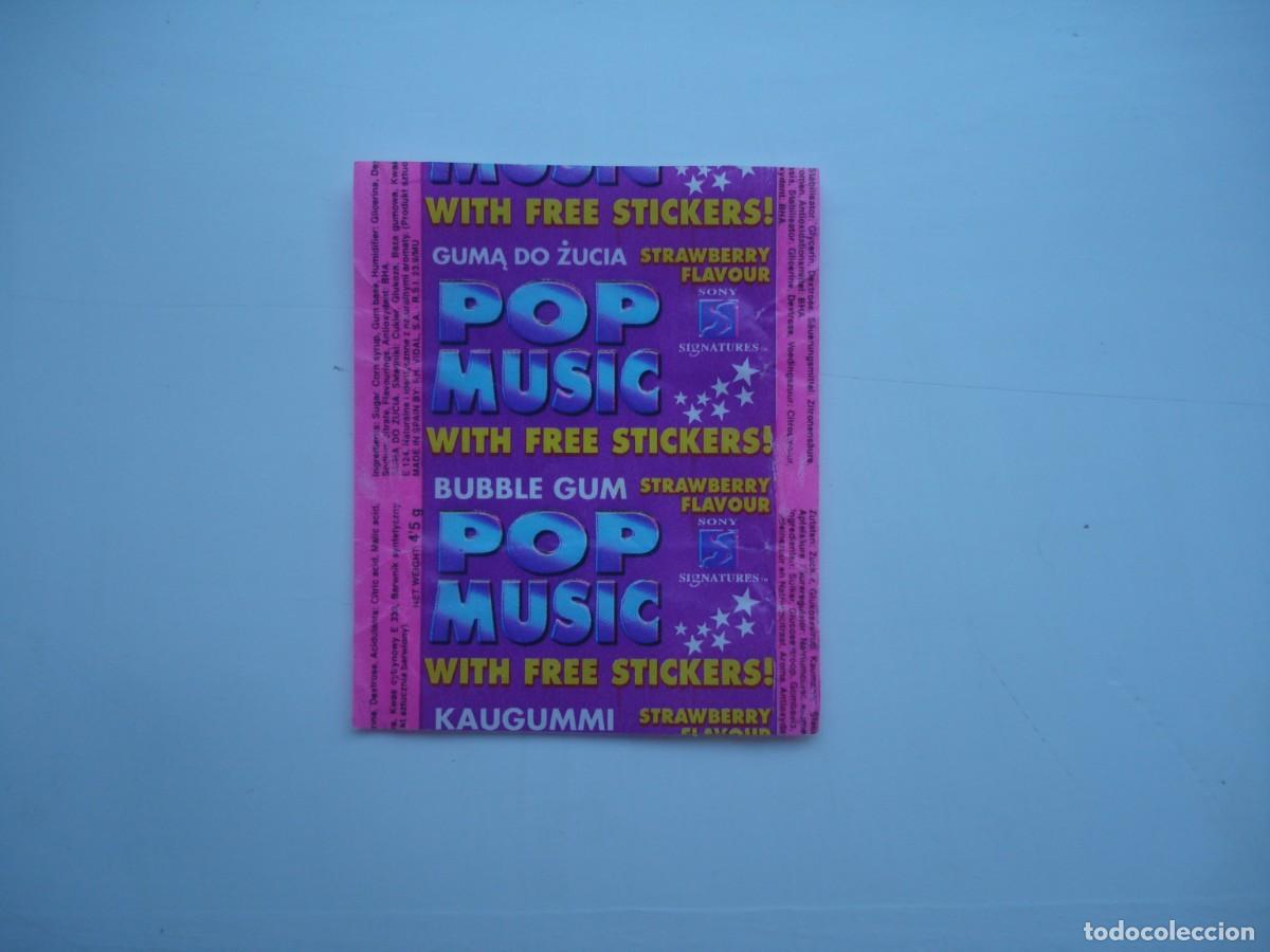 Coleccionismo cromos antiguos: POP MUSIC VIDAL ENVOLTORIO CROMOS CHICLES! WRAPPER KAUGUMMI BILDER BUBBLE GUM!