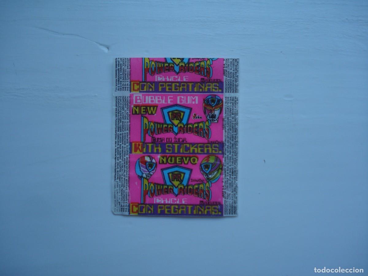 Coleccionismo cromos antiguos: POWER RIDERS JAKE ENVOLTORIO CROMOS CHICLES! WRAPPER KAUGUMMI BILDER BUBBLE GUM!