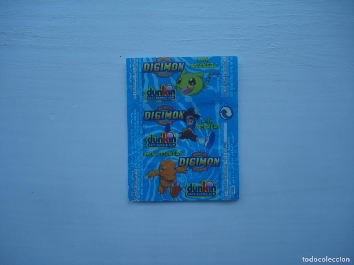 Coleccionismo cromos antiguos: DIGIMON DUNKIN ENVOLTORIO CROMOS CHICLES! WRAPPER KAUGUMMI BILDER BUBBLE GUM!