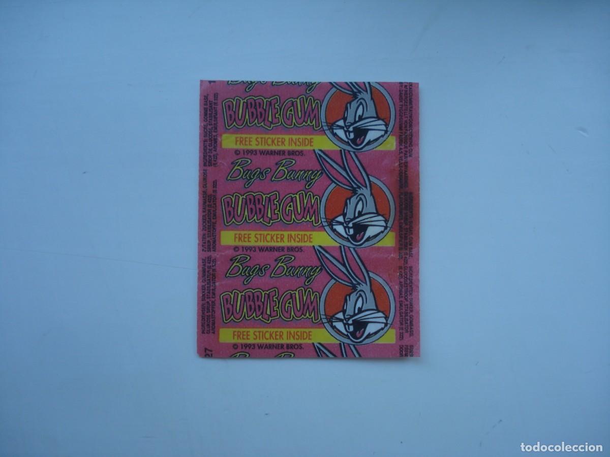 Coleccionismo cromos antiguos: BUGS BUNNY ENVOLTORIO CROMOS CHICLES! WRAPPER KAUGUMMI BILDER BUBBLE GUM!