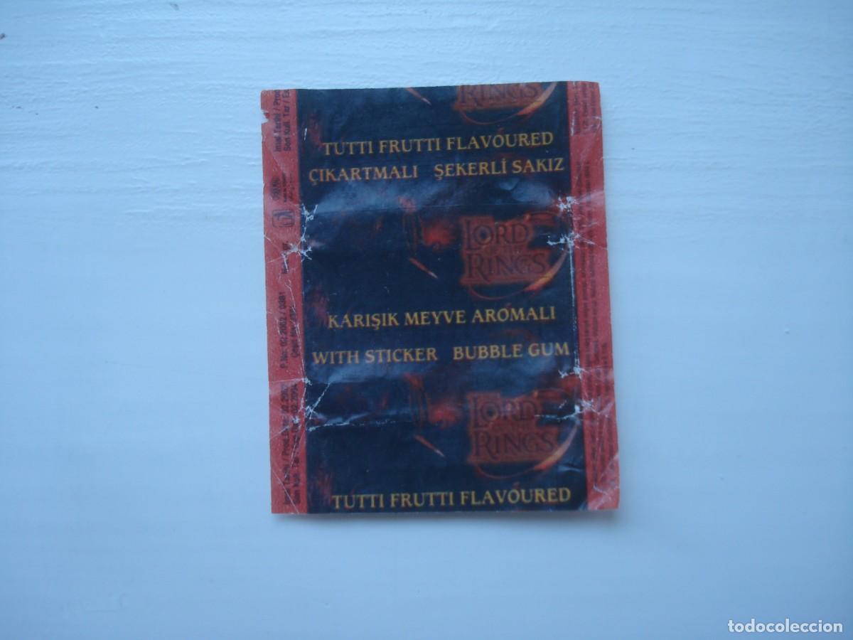 Coleccionismo cromos antiguos: LORD OF THE RINGS ENVOLTORIO CROMOS CHICLES! WRAPPER KAUGUMMI BILDER BUBBLE GUM!