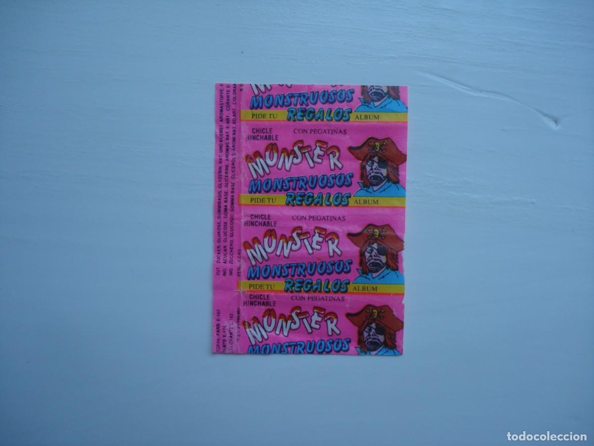 Coleccionismo cromos antiguos: MONSTER ENVOLTORIO CROMOS CHICLES! WRAPPER KAUGUMMI BILDER BUBBLE GUM!