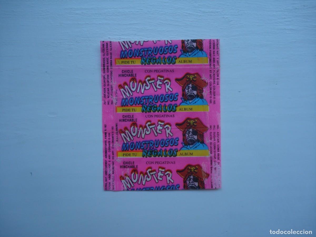 Coleccionismo cromos antiguos: MONSTER ENVOLTORIO CROMOS CHICLES! WRAPPER KAUGUMMI BILDER BUBBLE GUM!