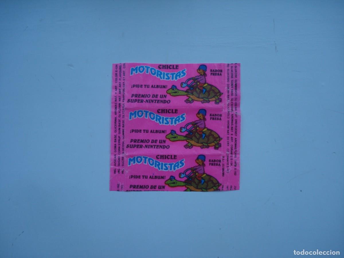 Coleccionismo cromos antiguos: MOTORISTAS ENVOLTORIO CROMOS CHICLES! WRAPPER KAUGUMMI BILDER BUBBLE GUM!
