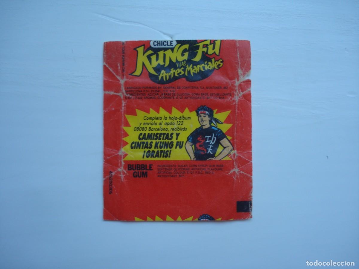Coleccionismo cromos antiguos: KUNG FU ENVOLTORIO CROMOS CHICLES! WRAPPER KAUGUMMI BILDER BUBBLE GUM!