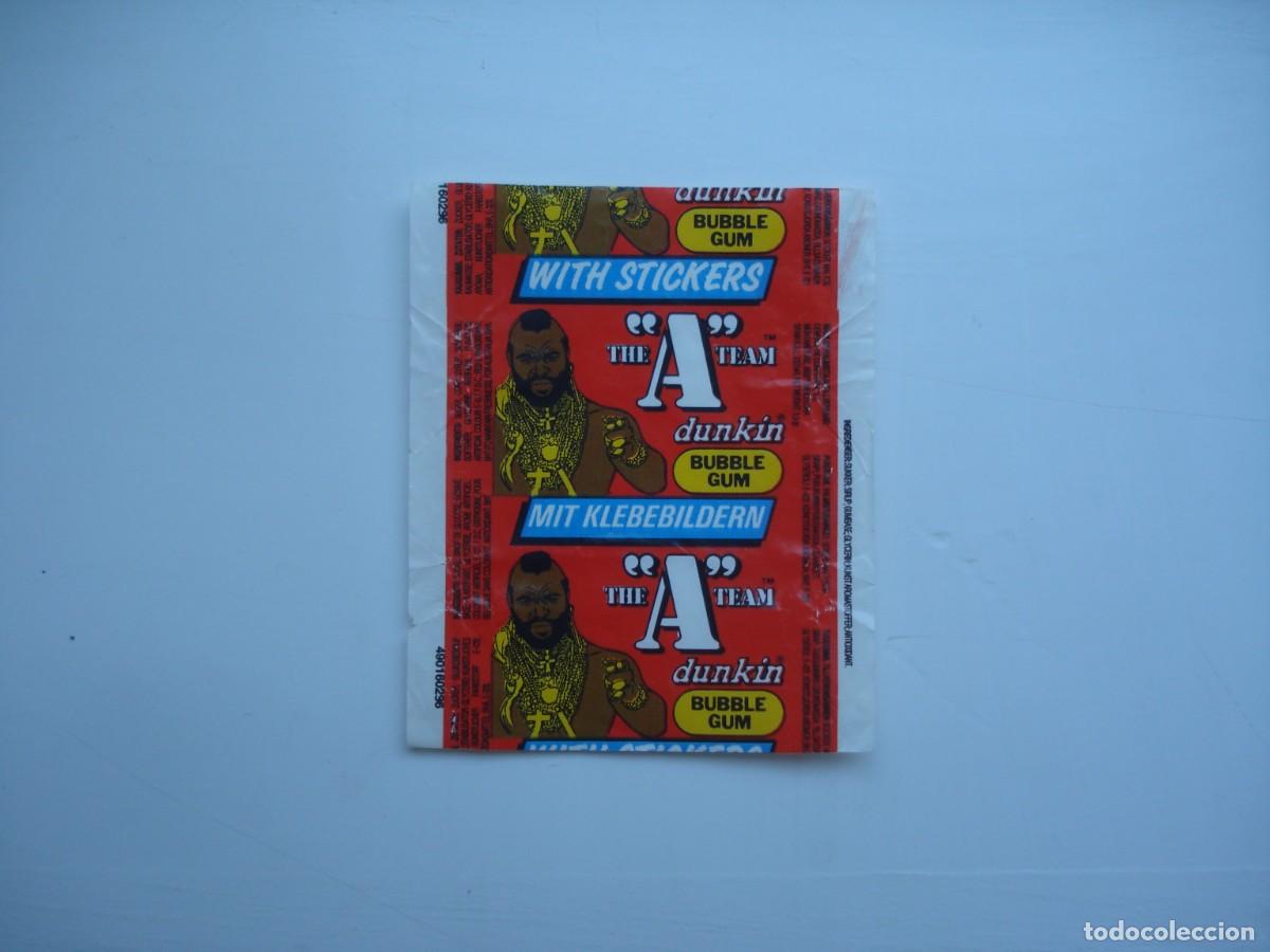Coleccionismo cromos antiguos: A-TEAM DUNKIN ENVOLTORIO CROMOS CHICLES! WRAPPER KAUGUMMI BILDER BUBBLE GUM!