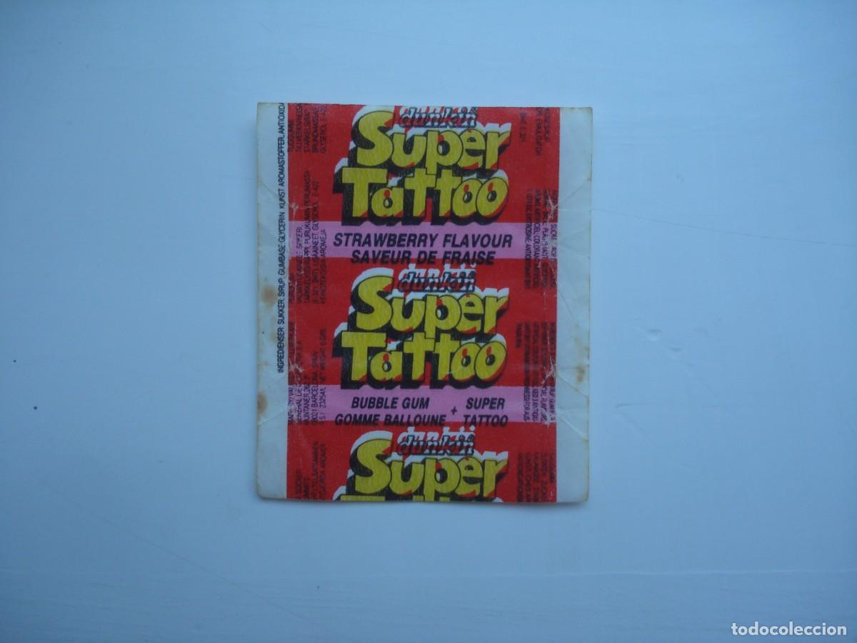 Collezionismo Figurine antiche: SUPER TATTOO DUNKIN ENVOLTORIO CROMOS CHICLES! WRAPPER KAUGUMMI BILDER BUBBLE GUM!