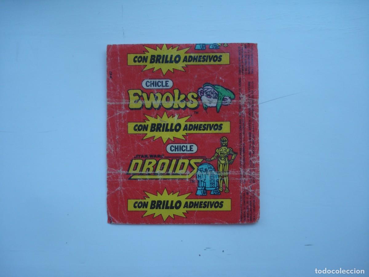 Collectable Antique Stickers: ENVOLTORIO EWOKS DROIDS STAR WARS CROMOS CHICLES BUBBLE GUM WRAPPERS!