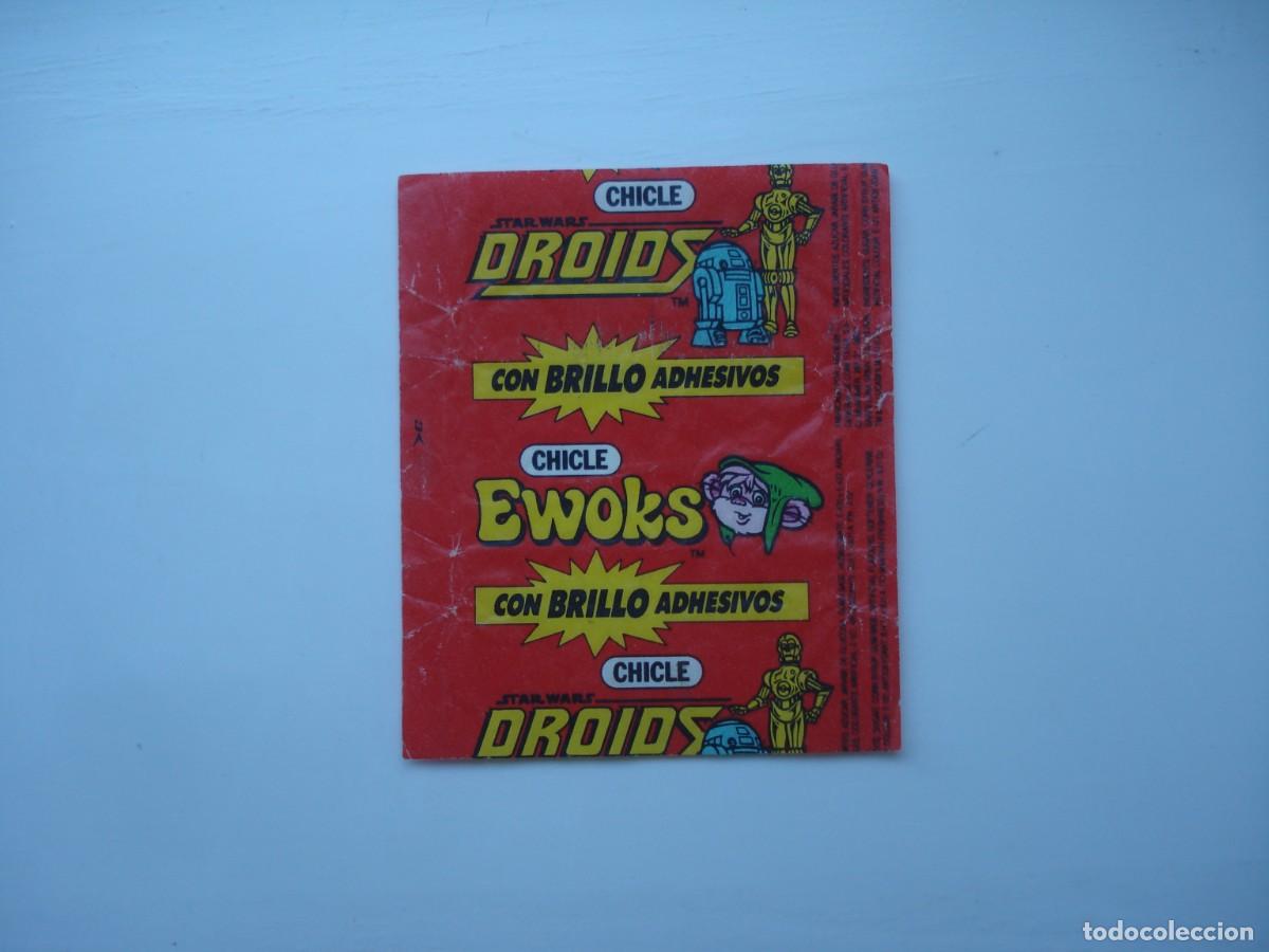Collectable Antique Stickers: ENVOLTORIO EWOKS DROIDS STAR WARS CROMOS CHICLES BUBBLE GUM WRAPPERS!