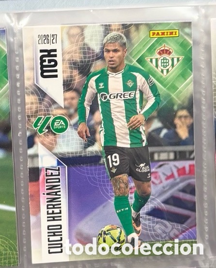 Coleccionismo cromos antiguos: 107 CUCHO HERN&Aacute;NDEZ BETIS Mgk megacracks 25 aniversario a&ntilde;o 2026 2027