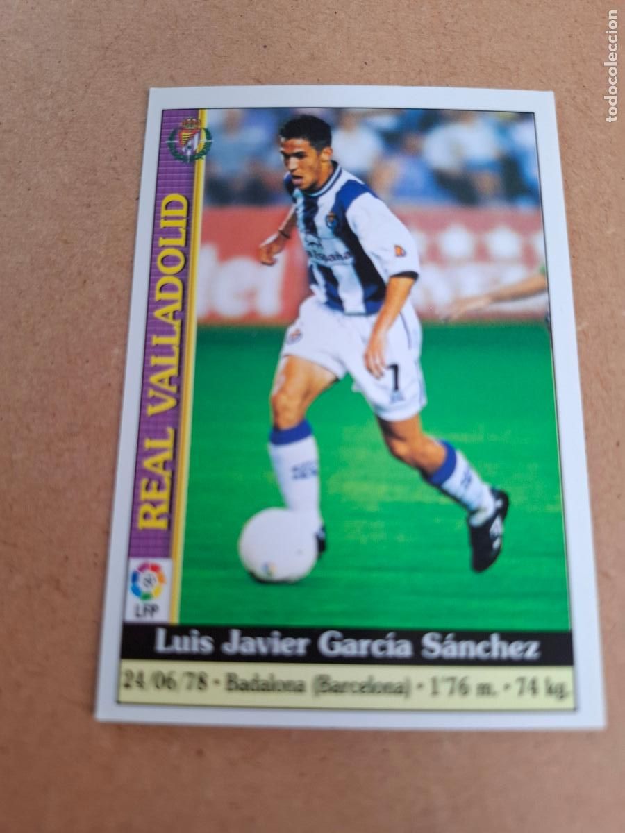 Coleccionismo cromos antiguos: MUNDICROMO 1999 2000 99 00 - 516 LUIS GARC&Iacute;A - REAL VALLADOLID